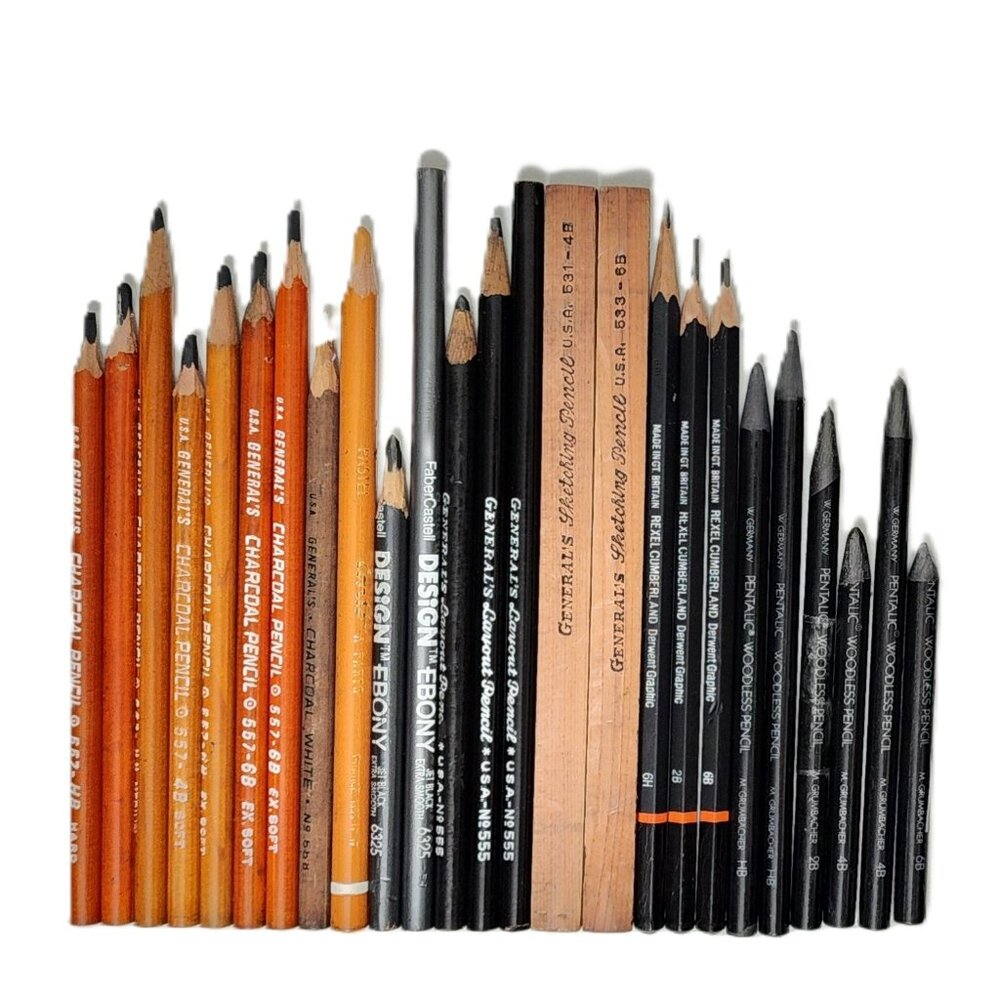 Quality Professional Artist Graphite & Charcoal Drawing & Sketching Pencils